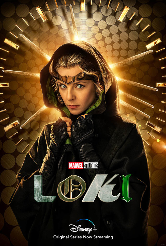 سوفیا دی مارتیو در پوستر سریال «لوکی» (Loki)